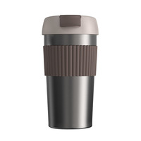 Стакан-непроливайка KissKissFish Rainbow Vacuum Coffee Tumbler Brown (Коричневый) S-U45C-223